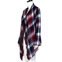 Women Cardigan Casual Plaid Print Loose Long Sleeve Tops Outwear Jacket Coat Open Stitch Blusa Feminino IMY66