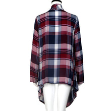 Women Cardigan Casual Plaid Print Loose Long Sleeve Tops Outwear Jacket Coat Open Stitch Blusa Feminino IMY66
