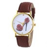 Women Casual Dress Watches High-heeled Shoes Prined Faux Leather Analog Quartz Wrist Watches relojes mujer IMY66