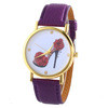Women Casual Dress Watches High-heeled Shoes Prined Faux Leather Analog Quartz Wrist Watches relojes mujer IMY66