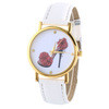 Women Casual Dress Watches High-heeled Shoes Prined Faux Leather Analog Quartz Wrist Watches relojes mujer IMY66