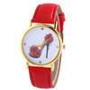 Women Casual Dress Watches High-heeled Shoes Prined Faux Leather Analog Quartz Wrist Watches relojes mujer IMY66