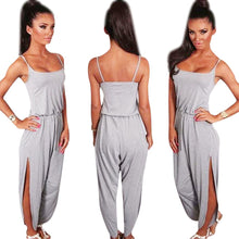 Women Casual Jumpsuits Summmer Sexy Sleeveless Spaghetti Strap Long Coveralls Playsuit macacao Feminino Overalls IMY66