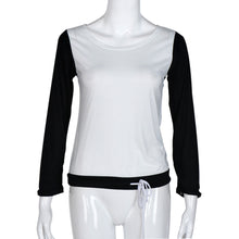 Women Casual T-Shirts Ladies Splice Long Sleeve Round Neck Shirt Tops Tee shirt femme camisetas y tops IMY66