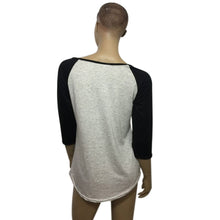 Women Casual T-Shirts Letter Arrow Printed Three Quarter Sleeve Splicing Tops Tee Shirts femme camisetas y tops IMY66