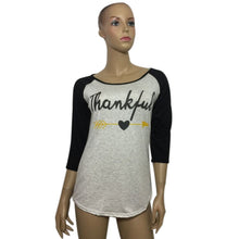 Women Casual T-Shirts Letter Arrow Printed Three Quarter Sleeve Splicing Tops Tee Shirts femme camisetas y tops IMY66