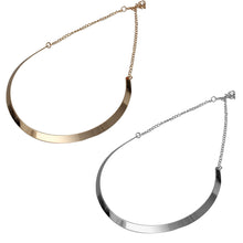 Women Chain Statement Necklace Gold IMY66