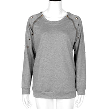 Women Double Zippers T-Shirts Sweatshirt Casual Long Sleeve T-Shirt Tops tee shirt femme camiseta mujer IMY66