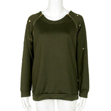 Women Double Zippers T-Shirts Sweatshirt Casual Long Sleeve T-Shirt Tops tee shirt femme camiseta mujer IMY66