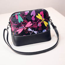 Women Dragonfly Printing Shoulder Crossbody Bag PU Leather Purse Satchel Messenger Shell Bag Bolsas Femininas IMY66