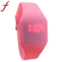 Women Girl Children The Jelly Ultra-Thin LED Soft Silicone s Digital Watch relogio feminino IMY66