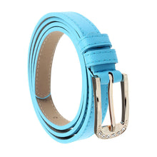 Women Lady Accessories Thin Faux Leather Narrow Skinny Wide Waist Belt Waistband Buckle IMY66