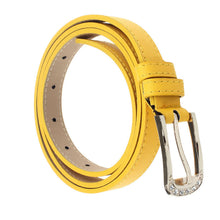 Women Lady Accessories Thin Faux Leather Narrow Skinny Wide Waist Belt Waistband Buckle IMY66