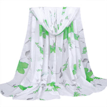 Women Long Soft Wrap Scarf Ladies Sheer Floral Print Shawl Chiffon Scarf Scarves Sarong Scarf Cover Ups 160x50cm IMY66