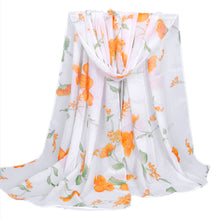 Women Long Soft Wrap Scarf Ladies Sheer Floral Print Shawl Chiffon Scarf Scarves Sarong Scarf Cover Ups 160x50cm IMY66