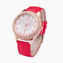 Women Luxury Rhinestone Case Diamond Analog Leather Quartz Wrist Watch Watches relojes mujer IMY66