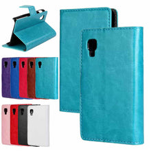 Fashione Magnetic PU Leather slot wallet Cover Case For LG Optimus L4 II E440 IMY66