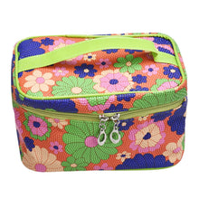 Fashiong Square Sunflower Cosmetic Makeup Storage Case Bag Clutch With Mirror IMY66