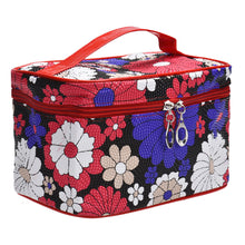 Fashiong Square Sunflower Cosmetic Makeup Storage Case Bag Clutch With Mirror IMY66