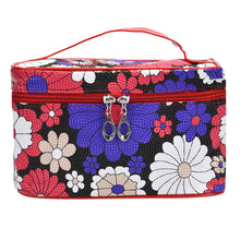Fashiong Square Sunflower Cosmetic Makeup Storage Case Bag Clutch With Mirror IMY66