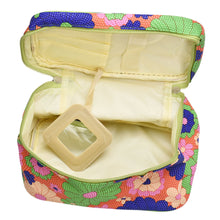 Fashiong Square Sunflower Cosmetic Makeup Storage Case Bag Clutch With Mirror IMY66