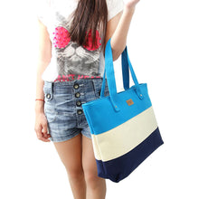 Female bags Brands Casual Strip Totes Shoulder Bags Bolsas Feminina Canvas Bag Ladies Bags Bolsos IMY66