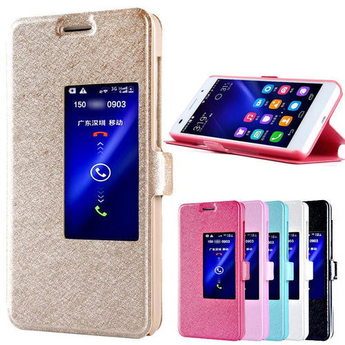 Flip Stand Magnetic Leather Cover Skin Case For Huawei Honor 6 IMY66