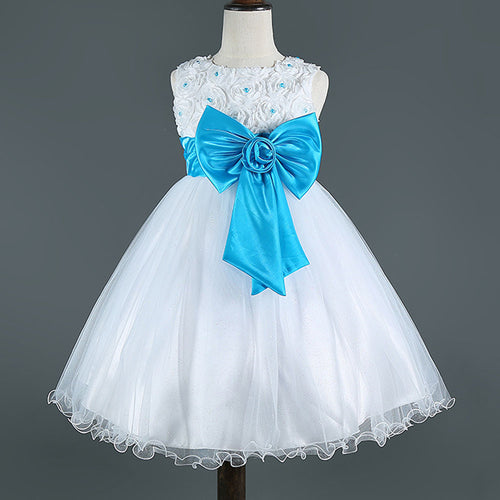 Flower Girl Dresses For Weddings Pageant White First Holy Lace Communion Dress Little Roddler Junior Child Bridesmaid IMY66