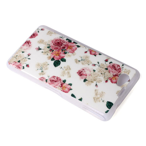 Flowers Soft Soft Gel TPU Silicone Case Cover For Sony Xperia Z1 Mini IMY66