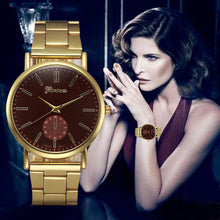 Full Stainless Steel Watch Women Luxury Dress Watches Geneva Analog Quartz Wrist Watch relogio feminino IMY66