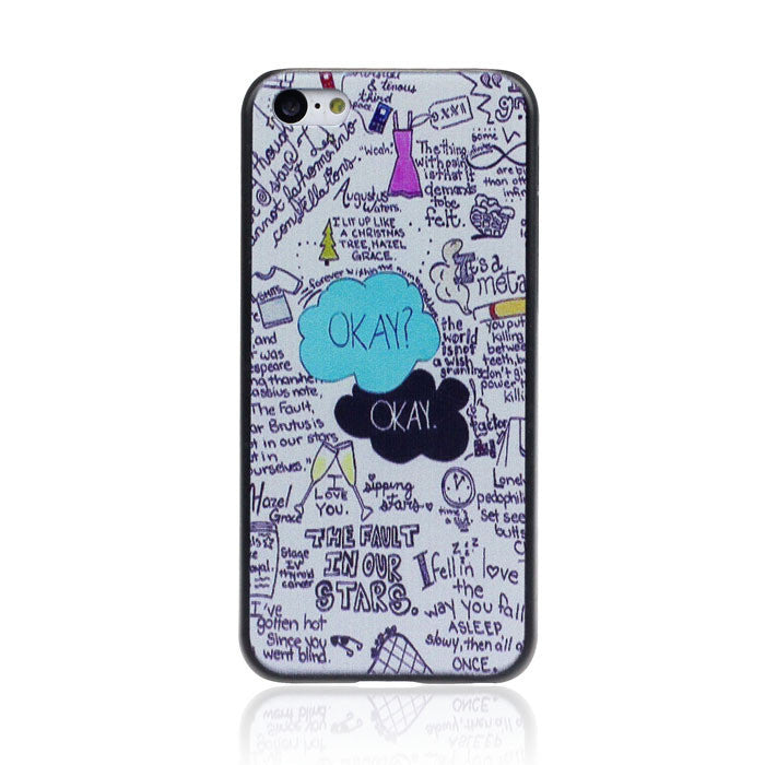 Funny The Fault In Our Stars Hard Case Plastic Cover Skin For iPhone 5C Puscard IMY66