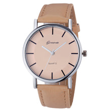 Geneva Simple Style Watches Women Ladies PU Leather Band Quartz Wrist Watch Relogios Femininos relojes mujer IMY66