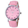Geneva Simple Style Watches Women Ladies PU Leather Band Quartz Wrist Watch Relogios Femininos relojes mujer IMY66