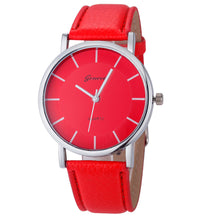 Geneva Simple Style Watches Women Ladies PU Leather Band Quartz Wrist Watch Relogios Femininos relojes mujer IMY66