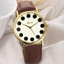 Geneva Watch Women Ladies Casual Lide PU Leather Band Golden Analog Quartz Watches Wrist Watch relojes mujer IMY66