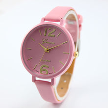 Geneva Women Watches Ladies Casual Faux Leather Quartz Wrist Watch Clock Montre Femme relogios IMY66