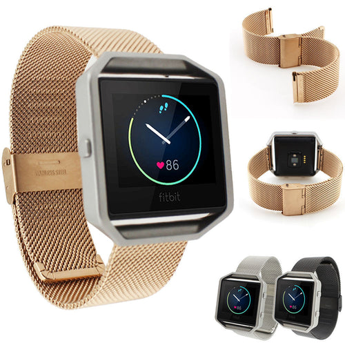 Genuine Stainless Steel Watchband Wrist Band Strap For Fitbit Blaze Activity Tracker watch Replacement Straps Accessory IMY66