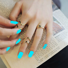 Gold&Sliver Women Geometry Stack Above Knuckle Nail Finger Knuckle Ring Set of 3 Rings IMY66