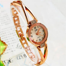 Gold Watches Women Luxury Dress Bracelet Watch Quartz Casual Rhinestone Wristwatch Clock Relogios Femininos IMY66