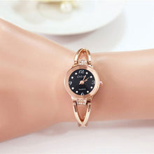 Gold Watches Women Luxury Dress Bracelet Watch Quartz Casual Rhinestone Wristwatch Clock Relogios Femininos IMY66