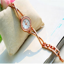 Gold Watches Women Luxury Dress Bracelet Watch Quartz Casual Rhinestone Wristwatch Clock Relogios Femininos IMY66