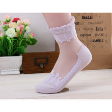 Harajuku Ultrathin Transparent Beautiful Crystal Lace Elastic Short Women Calcetines Socks for Womens meias IMY66