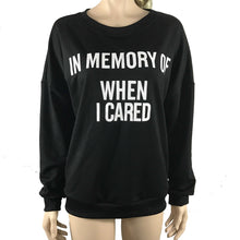 Harajuku Women Sweatshirt Casual long Sleeve Blouse Letter Print Sweatshirt Pullovers Tops blusas Feminina IMY66