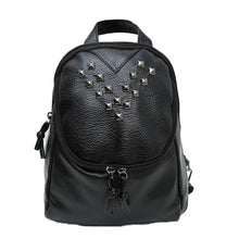 Women Backpack PU Leather Rivet Travel Satchel School Bag Backpack For teenage girl mochilas mujer IMY66