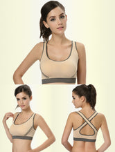 ! 11 Colors Women Crop tops Racerback Padded Top Vest Fitness s Yo-ga Bra Stretch Crop tops IMY66