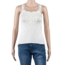 Style Women Slim Vest Casual Sleeveless O-Neck Lace Floral Tank Tops Fitness Tops IMY66