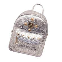 Women Backpack Rivet School Backpacks For Teenage Girls Women Pu Leather Backpack Mochila IMY66