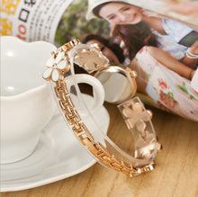 Hot&New! Daisies Flower Women Watch Rose Gold Bracelet Wrist Watch Women Girl Dress Clocks IMY66