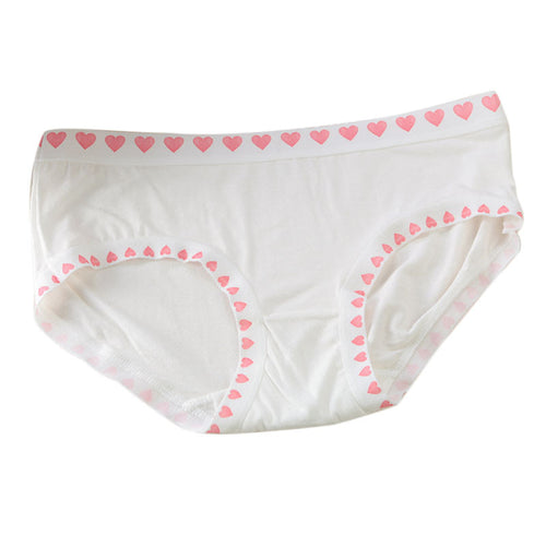 Women Girls Sweet Heart Bamboo Fiber Underwear Briefs Women Sexy Seamless Panties Colorful IMY66