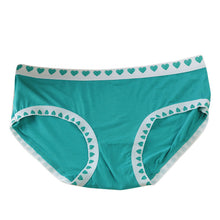 Women Girls Sweet Heart Bamboo Fiber Underwear Briefs Women Sexy Seamless Panties Colorful IMY66